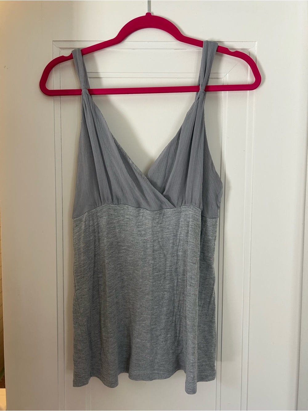 Gray sleeveless top